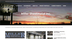 Desktop Screenshot of millersheetmetal.com